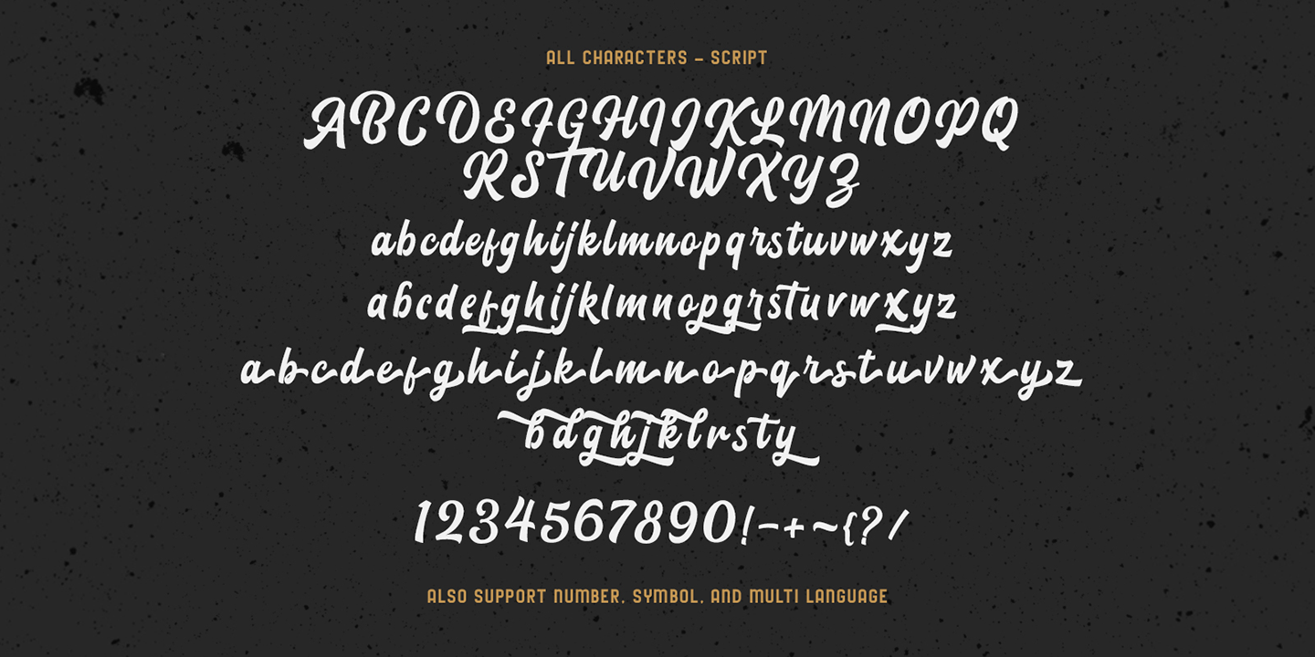 Example font Blacklite #3